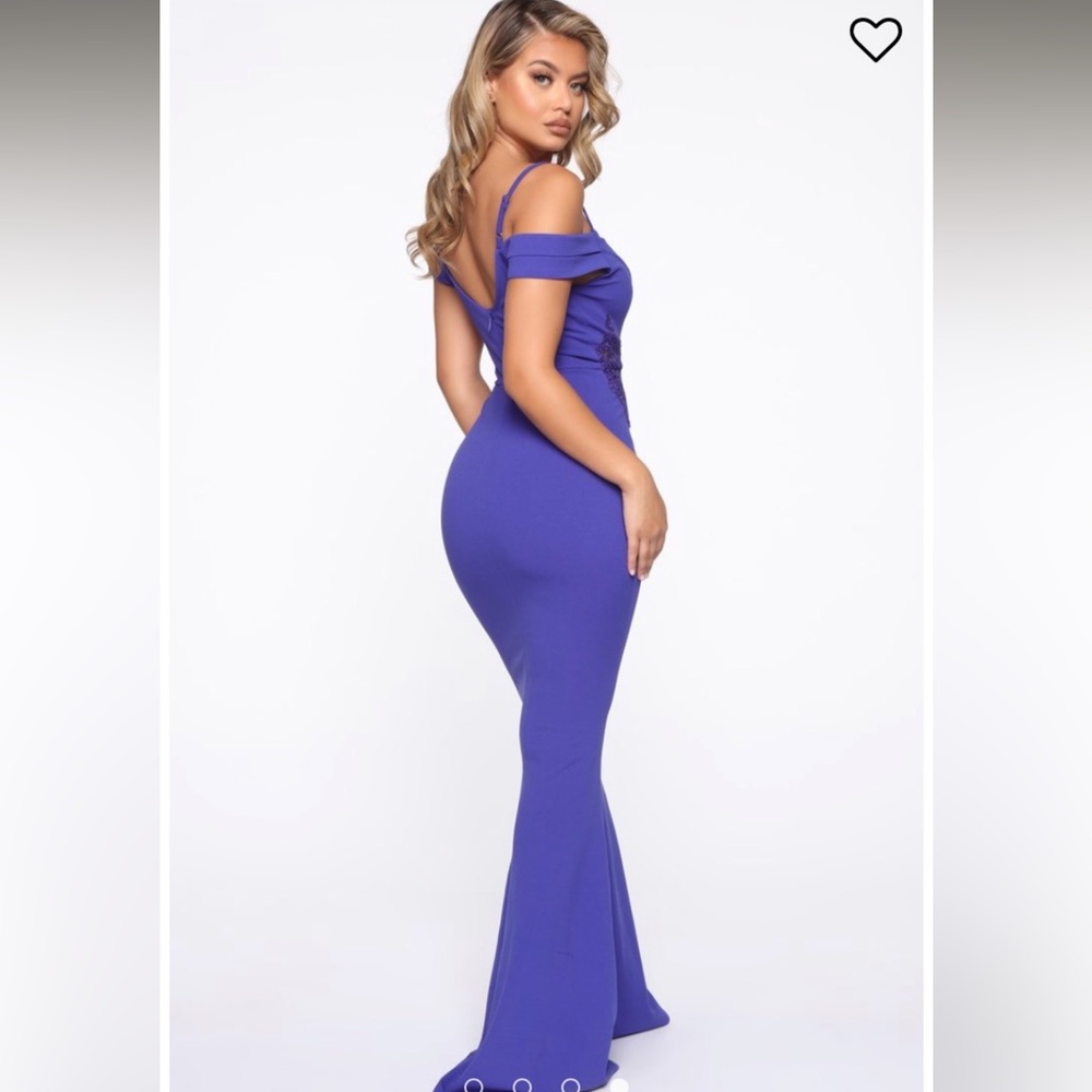 Periwinkle evening dress - Picture 3 of 10